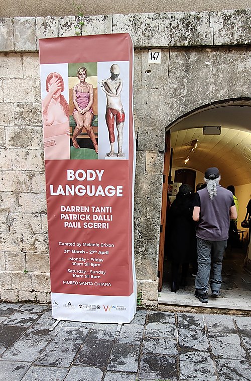 Exhibition entrance - Body Language - Museo Santa Chiara - 2024