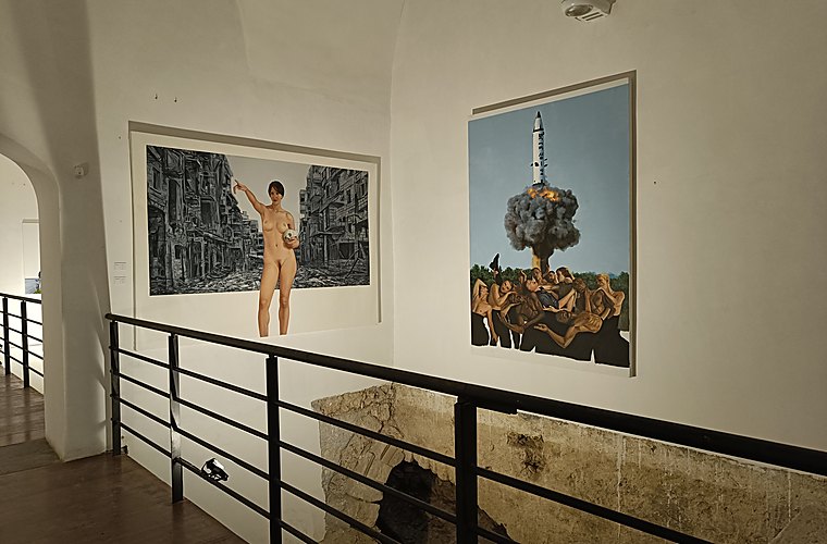 Installation view featuring ...and now it is time to remedy - Body Language - 2024
