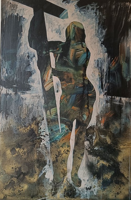Risen Christ (after Guido Reni) - Mixed Media on Canvas - 150cm x 100cm